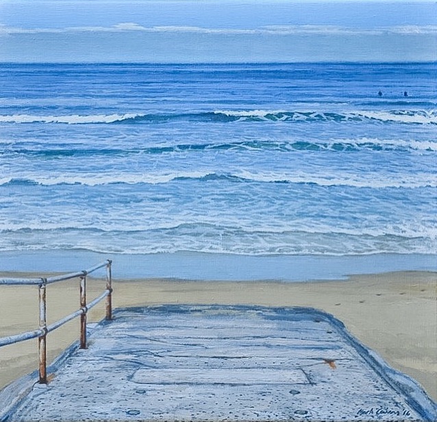 Oil on Linen - Australian Artist Mark Cairns - Title: Beach Access